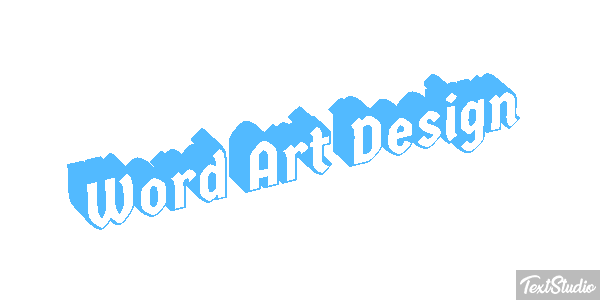 Word Art Design Effetto testo