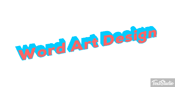 Word Art Design Effetto testo