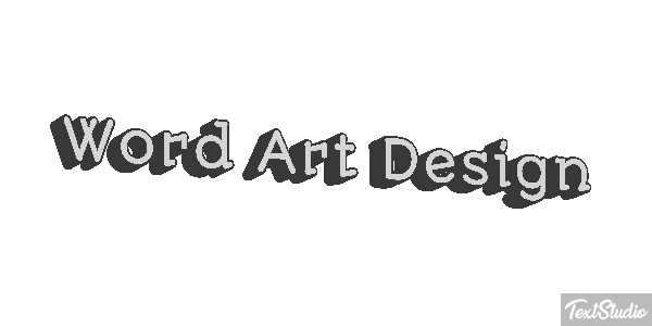 Word Art Design Effetto testo