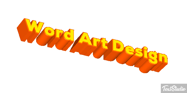 Word Art Design Effetto testo