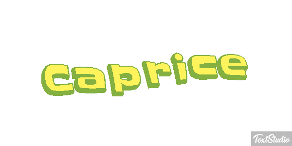 Caprice Text effect