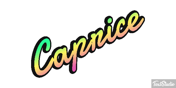 Caprice Text effect