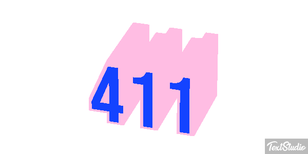 411 Texteffekt