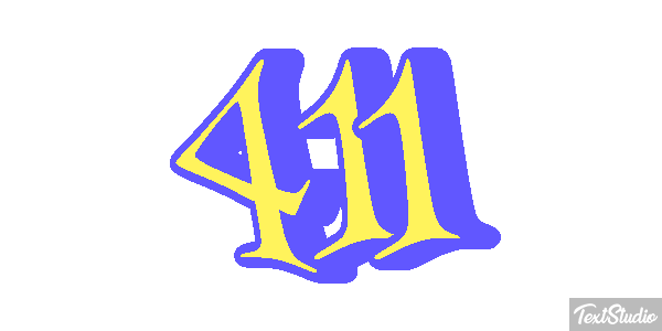 411 Texteffekt