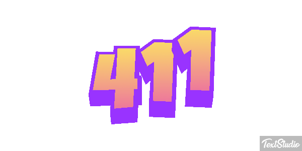 411 Texteffekt