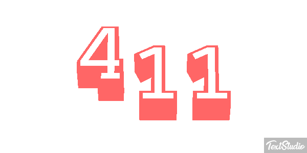 411 Texteffekt