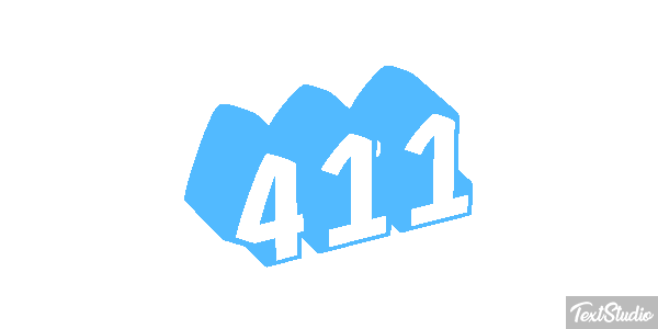 411 Texteffekt