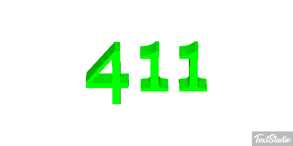 411 Texteffekt