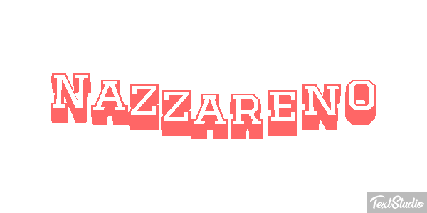 Nazzareno Efecto de texto