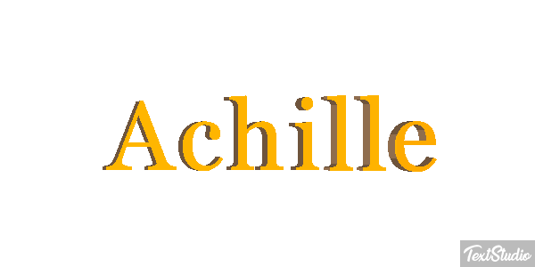 Achille Текстовый эффект