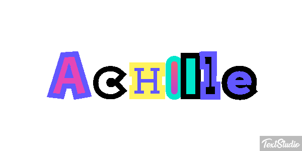 Achille Текстовый эффект