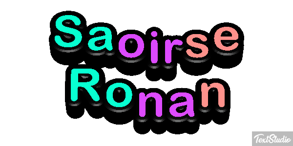 Saoirse Ronan Efecto de texto