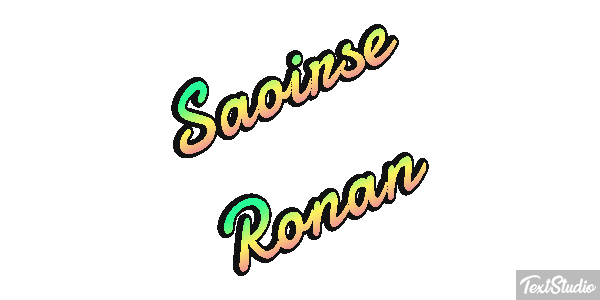Saoirse Ronan Efecto de texto