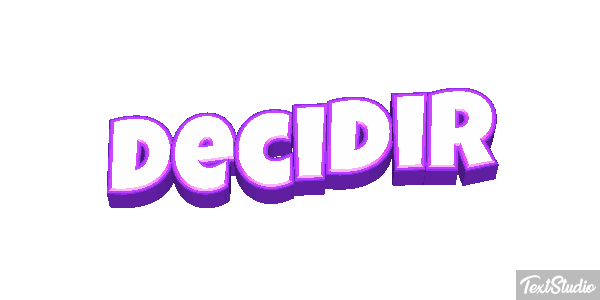 Decidir Efeito do texto