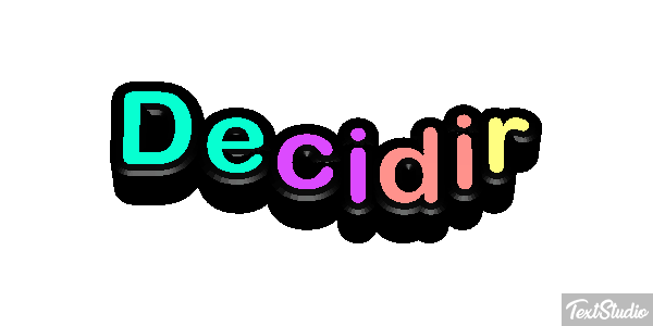 Decidir Efeito do texto