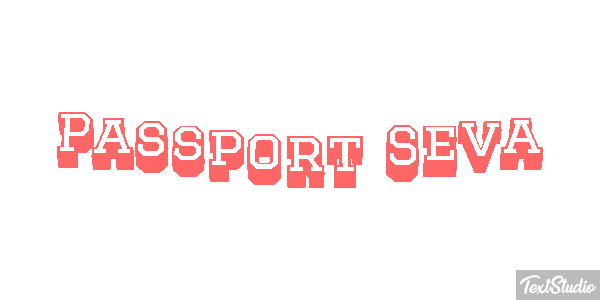 Passport Seva Текстовый эффект
