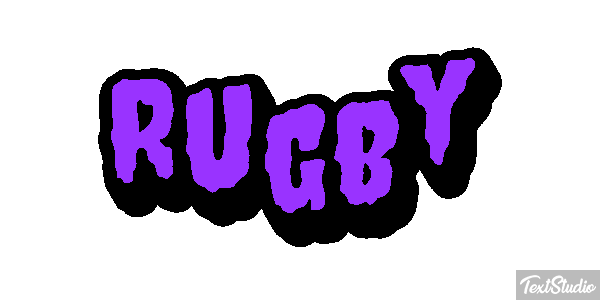 Rugby Efeito do texto