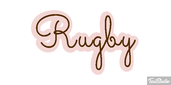 Rugby Efeito do texto