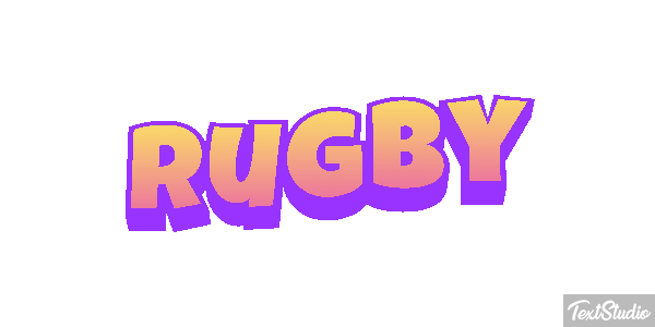 Rugby Efeito do texto