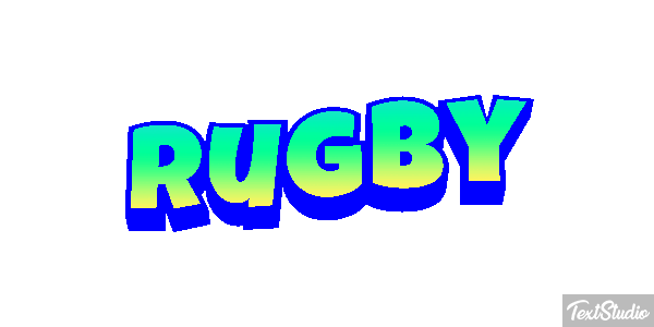 Rugby Efeito do texto