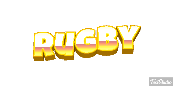 Rugby Efeito do texto