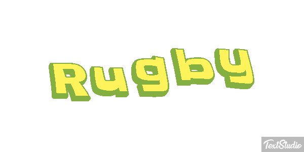 Rugby Efeito do texto