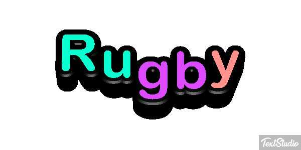 Rugby Efeito do texto