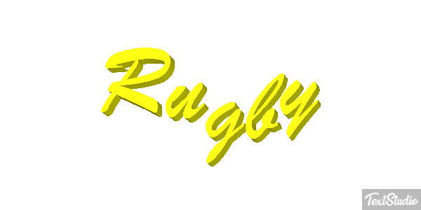 Rugby Efeito do texto