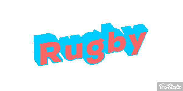 Rugby Efeito do texto