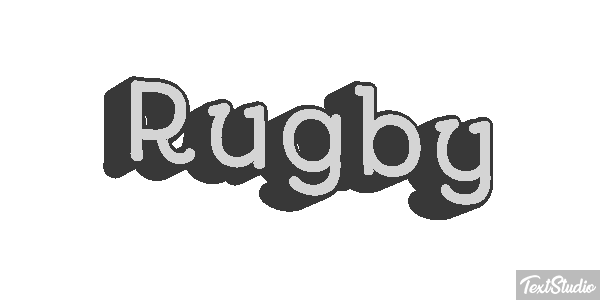 Rugby Efeito do texto