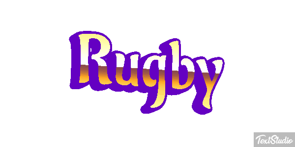 Rugby Efeito do texto