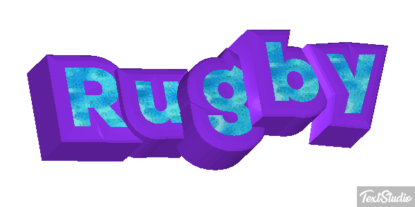 Rugby Efeito do texto