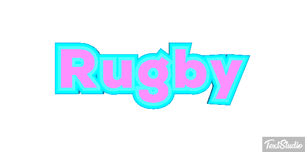 Rugby Efeito do texto