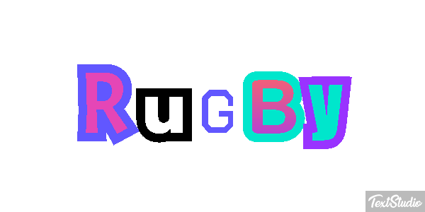 Rugby Efeito do texto