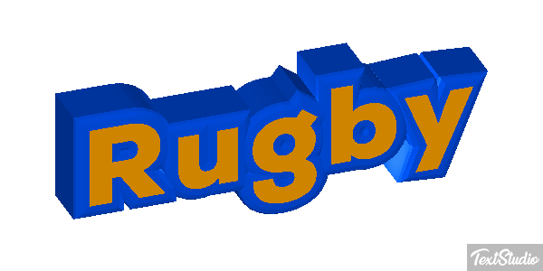 Rugby Efeito do texto