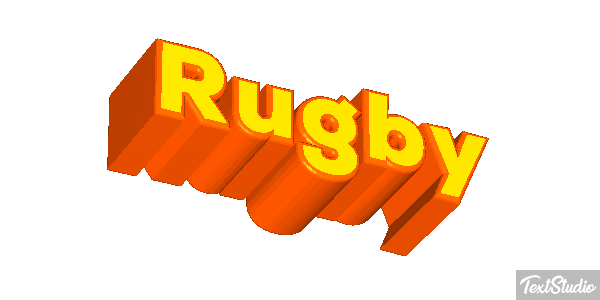 Rugby Efeito do texto