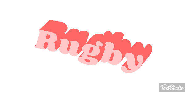 Rugby Efeito do texto