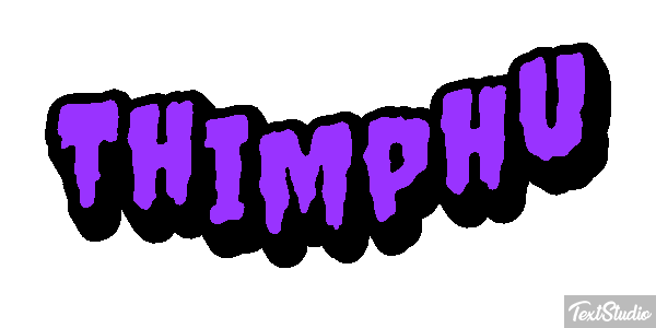 Thimphu Tekst effect