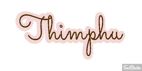 Thimphu Tekst effect