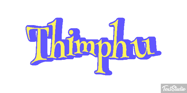 Thimphu Tekst effect
