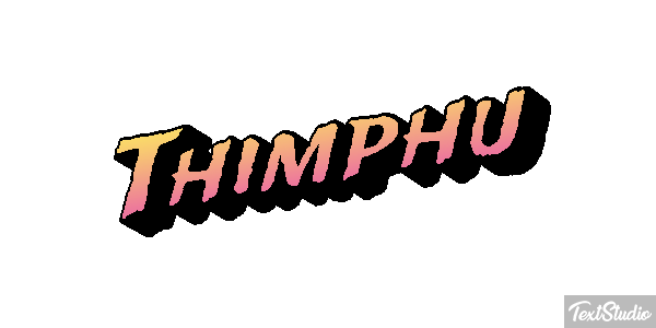 Thimphu Tekst effect