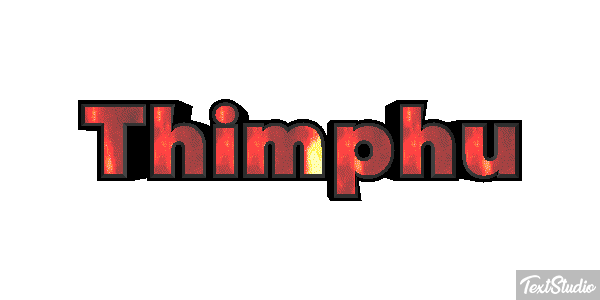 Thimphu Tekst effect