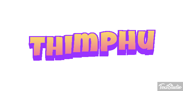 Thimphu Tekst effect