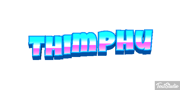 Thimphu Tekst effect