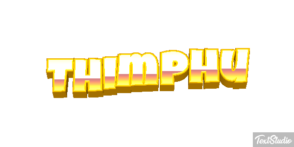 Thimphu Tekst effect