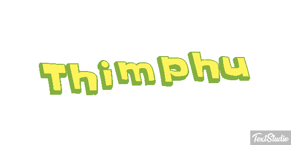 Thimphu Tekst effect