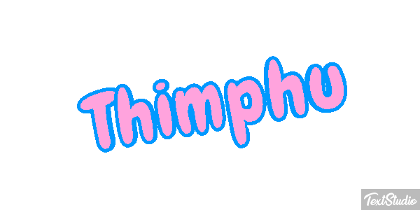 Thimphu Tekst effect