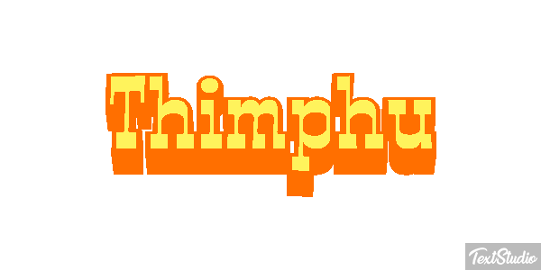 Thimphu Tekst effect