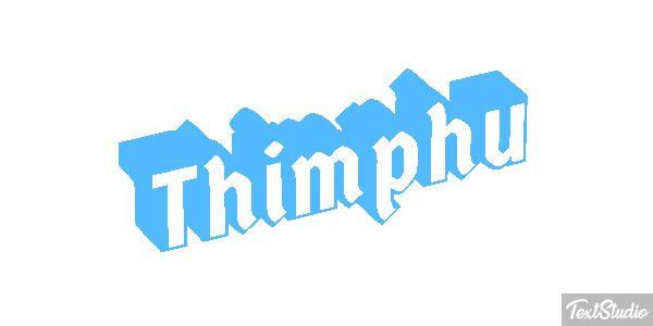 Thimphu Tekst effect