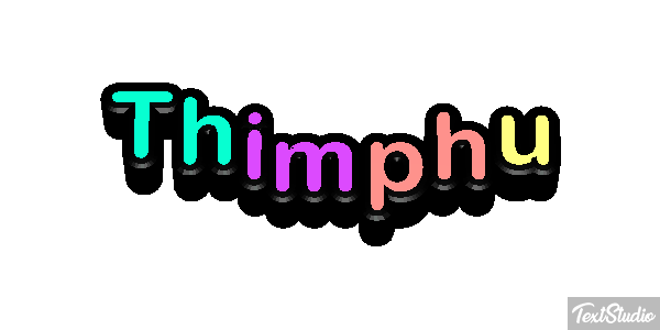 Thimphu Tekst effect